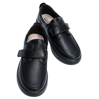 Туфли школьные для мальчика натуральная кожа Baden KPA005-110 1